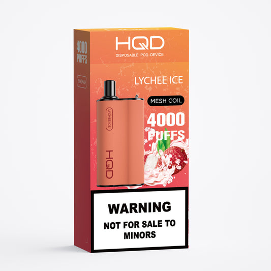 HQD Box Disposable Vape 4000 puffs - Lychee Ice