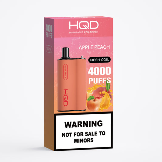 HQD Box Disposable Vape 4000 puffs - Apple Peach