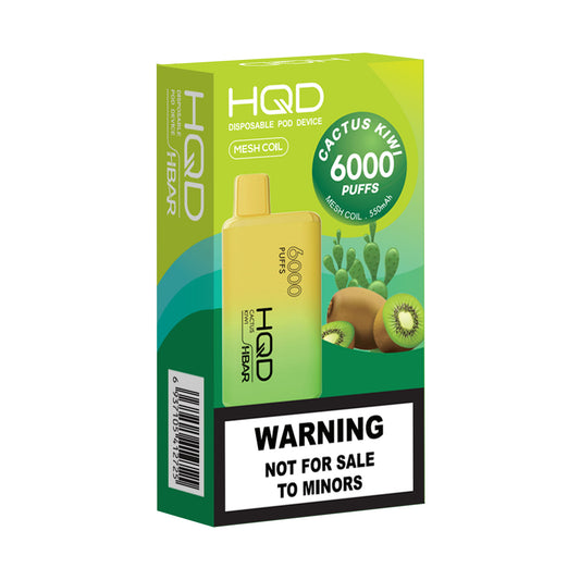 HQD Hbar Disposable Vape 6000 puffs - Cactus Kiwi