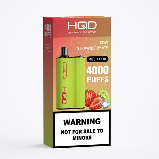 HQD Box Disposable Vape 4000 puffs - Kiwi Strawberry Ice