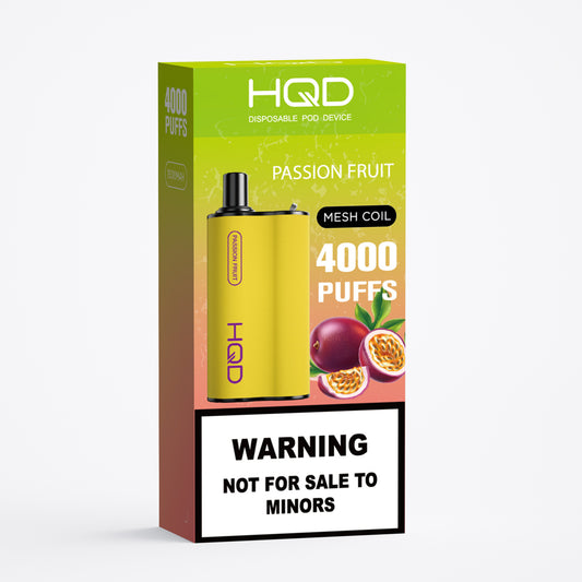 HQD Box Disposable Vape 4000 puffs - Passion Fruit