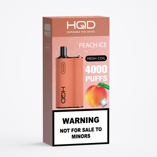 HQD Box Disposable Vape 4000 puffs - Peach Ice