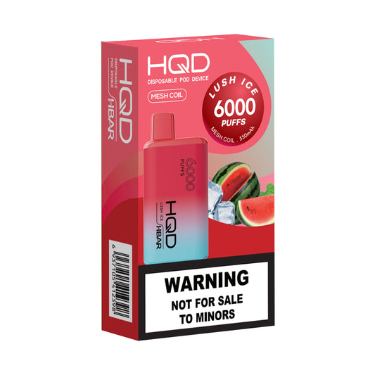 HQD Hbar Disposable Vape 6000 puffs - Lush Ice